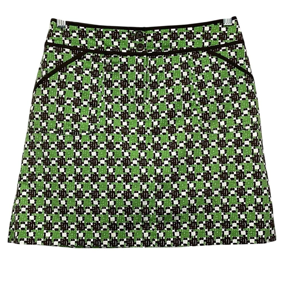 Harold’s Skort Women's Size 4 Green/Brown Athleisure Golf Vacation Travel Sporty